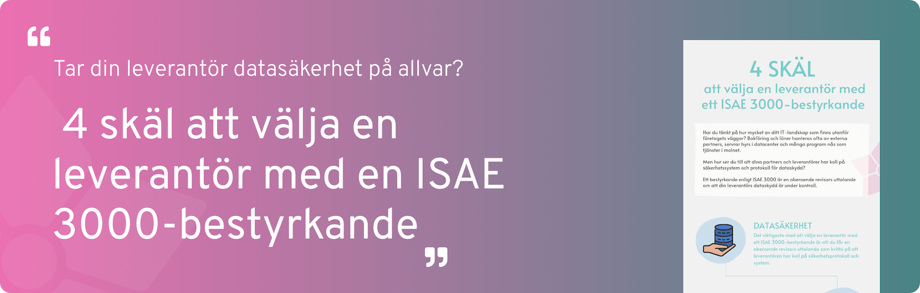 ISAE declaration – 4 SE