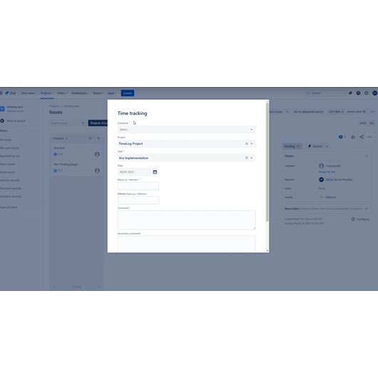 Jira Cloud tidsregistrering