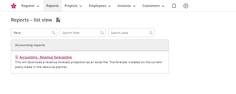 RevenueForecastingReport