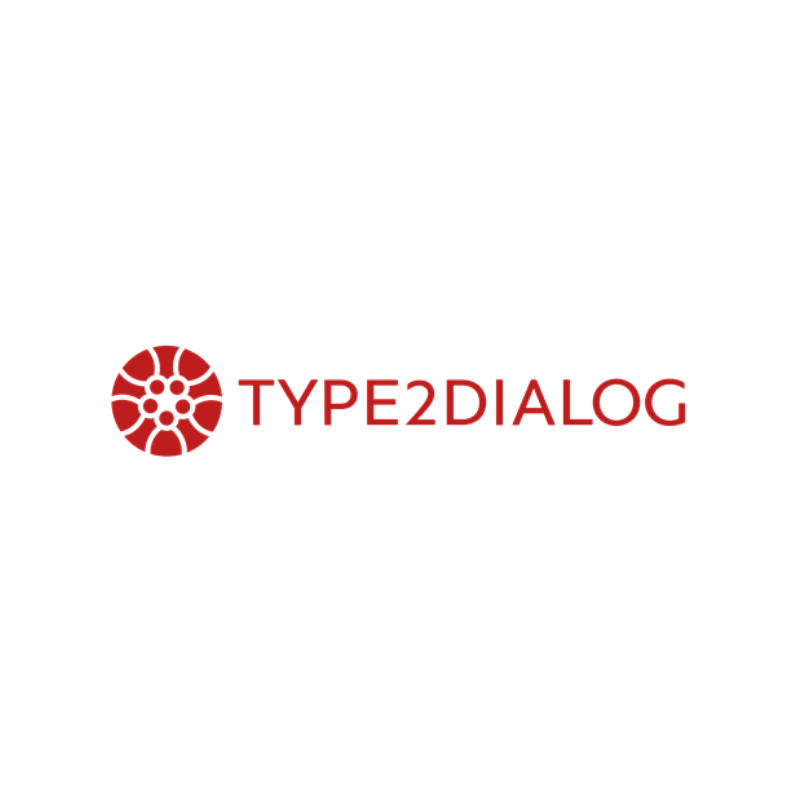 Type2Dialog logo - square white – 800